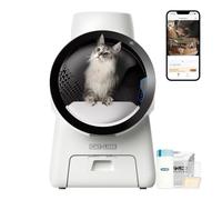 CATLINK Scoop Robot Pro Litière pour chat autonettoyante, double caméra IA et application, intérieur 82 l, bac à déchets 15 l, 30 dB, pour grands chats et familles multi-chats