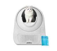 CATLINK Young-Bac à litière autonettoyant, avec marchepied, désodorisant, Silencieux, pour Plusieurs Chats, 1,5 à 10 kg