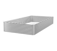 CATMANOR Lot de 1 lit de jardin surélevé galvanisé en métal pour légumes, lits surélevés en acier pour le jardinage, jardinière hors sol pour fleurs, 10,2 x 7,6 x 25,4 cm