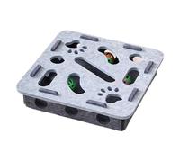 CatMaze Box | Felt 30x30x7.5cm 350g Interactive Ball Track Puzzle Exercise Stimulation Indoor | Cat Toy Maze Mental Enrichment Activity Training Kitten Adult Boredom Relief Play Fun Exercise