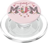 Catmumlife Parce Que la Vie est Meilleure avec Les Chats Hearts Cat Mum PopSockets PopGrip pour MagSafe