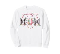 Catmumlife Parce Que la Vie est Meilleure avec Les Chats Hearts Cat Mum Sweatshirt