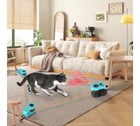 CatNamic Toy, Interactive Cat Toys for Indoor Cats, New Cat Wheel, Automatic/Remote Control Kitten Treadmill, Adjustable Speed Simulated Cats Hunting Accessories Keep Kitten Entertained (Blue)