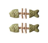 Catnip and Silvervine Chew, Fish Bone Cats Toy (2 pcs, Catnip Flavor)