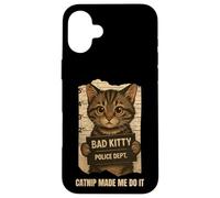 Catnip Made Me Do It Funny For Cat Lover Men Women Coque pour iPhone 16 Plus