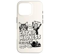 Catnip Madness Cats | Affiche rétro Amusante B-Movie propriétaires de Chats Coque pour iPhone 16 Pro
