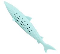 Catnip Toy pour Chats 6.1x1 '' Refipillable Catnip Fish Shape Cat Toy Facile to Wash Cat Demains Nettoyage avec des Trous de Ventilation pour Le Plaisir et l'ennui Relief Vert