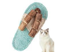 Catnip Toys for Cats - Teeth Cleaning Catnip Loofah | Slipper Shape Cat Teething Toys | for Interactive Play Daily Indoor Travel Pets Kitten Puppy Dog