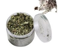 Catnip traite 40G - Catnip au sol séché pour les chats intérieurs | Des collations apaisantes et saines à la menthe pour la relaxation, la santé bucco-dentaire | Jouet et régal pour le naturel