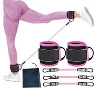 Catoco Bandes de résistance, sangles de cheville, cordon de serrage, fitness, pour homme et femme, bandes de résistance aux jambes, pour les entraînements de booty, kickbacks Hip Gluteus Training