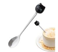 Caton De Chat En Acier Inoxydable - Adorable Cuillère À Café De Conception Animale Avec Polie Et Poignée De Patte Pliée, Parfaite Pour Remuer Et Servir | Spoon De Tasse De Café Mignonne Drôle