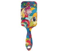 Catone Cool Color Elephant Brosses lisses pour femmes noires Séchage au sèche-cheveux Brosse sèche et humide conçue pour tous les types de cheveux avec poignée ergonomique cepillo para cabello