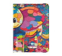 Catone Étui de protection pour passeport en cuir d'éléphant de couleur cool avec fente pour carte de vaccin pour homme, léger, motif éléphant de couleur cool Catone, taille 1, Éléphant Catone Cool