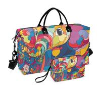 Catone Sac à main de voyage avec sangle réglable pour voyage en avion pliable Motif éléphant