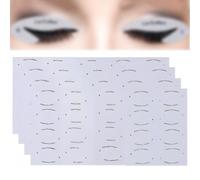 CATOR 16 Pcs Eyeliner Pochoir Autocollants, Pochoirs à Paupières Eyeliner pour Débutants Smoky Outil De Maquillage Set
