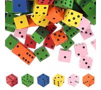 CATOR 48 Pièces Dés en Mousse Légers, Cubes de Dés en Mousse avec Points Numériques, Jeu de Mathématiques Créatif, Bijoux Reiki, pour femme, Noël, Saint Valentin
