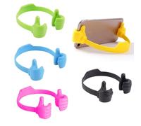 CATOR 5 Pcs Support de Téléphone Portable Thumbs Up Lazy Cadeaux pour Noël, Support de Téléphone Portable Universel pour Bureau, Support de Smartphone pour iPhone, iPad, Samsung et Plus