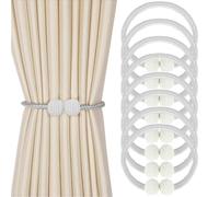 CATOR 8 Pièces attache rideau Embrasse pour Rideaux, embrasse rideau Embrases pour Voilages Grandes Perles pour Décoration de Maison, Bureau