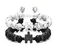 CATOR Bracelet et Bracelet Assortis pour Couples ou Meilleurs Amis Colliers Bijoux bracelet Coeur et D'amitié Bracelet Cadeau Saint Valentin