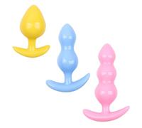 CATOR Plug Anal Silicone, 3 Kit Sex Toy Plug Anal en Silicone Klein+Medium+Rough Silicon analdldos suite Butt Plug Kit pour Femmes Hommes Plugs Anaux Butt Plug
