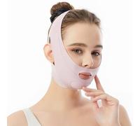 CATOR V Lifting Masque,bande de bandelette en V, bande de levage double menton, masque de shaper pour le visage,Pour Lifting Raffermissant,Peut être utilisé à tout moment,Rose