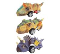 CATOR Voiture Jouet Lot de 3 Monster Truck Dinosaure, pour Garçons Filles Voiture Monstre Inertie Monster Truck Cars Bebe Jeux Camion Enfant Mini Camions