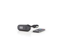 NEDIS CATR100BK Émetteur FM de Voiture, Bluetooth, Emplacement pour Carte MicroSD, Appel Mains Libres