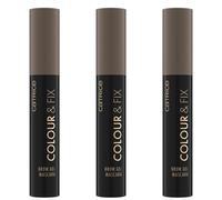 Catrice Colour & Fix Brow Gel Mascara, gel à sourcils, n° 030, marron, longue durée, définissant, fixant, végétalien, sans microplastique, sans nanoparticules, sans parfum, lot de 3 (3 x 5 ml)