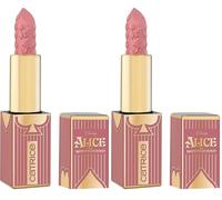 Catrice Cosmetics Disney Alice in Wonderland Semi-Matte Lipstick rouge à lèvres, hautement pigmenté, mat (3.2g) (Lot de 2)