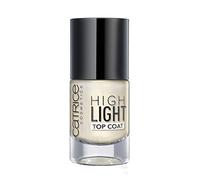 Catrice Cosmetics "High Light" Top Coat avec des perles dorées réfléchissantes pour un effet lumineux sur les vernis à ongles, 10 ml.
