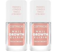 Catrice Cosmetics Nail Growth Elixir Treatment soin pour ongles, humidifiant - hydratant, protecteur, stimulateur de croissance (10.5ml) (Lot de 2)