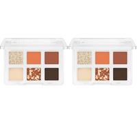 Catrice Cosmetics Tiny Treasures Eyeshadow Palette Fards à Paupières, Chatoyant, Scintillant, Métallique, Mat (4.2 g) (Lot de 2)