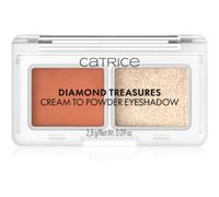 Catrice Diamond Treasures duo de fards à paupières teinte 050 Peach Gleam 2.8 g