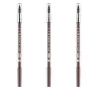 Catrice Eye Brow Stylist - Lot de 3 crayons à sourcils - Marron - Longue durée - Mat - Végétalien - Sans particules de microplastique - Sans nanoparticules - Sans parfum - 3 x 1,4 g