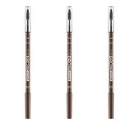 Catrice Eye Brow Stylist N° 040 Don't Let Me Brow'n, marron, longue durée, mat, sans nanoparticules, sans parfum, sans alcool, lot de 3 (3 x 1,4 g)