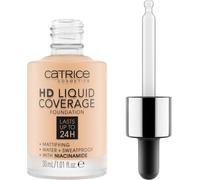Catrice HD Liquid Coverage Foundation 005 Ivory Beige 30ml - Résiste à l'eau et à la transpiration pour une tenue 24 heures sur 24