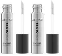 Catrice High Gloss Liquid Eyeshadow N°010 Transparent Résultat express instantané Brillant Végétalien sans particules de microplastiques Sans nanoparticules Sans parfum 4 ml (Lot de 2)