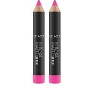 Catrice Intense Matte Lipstick Nr. 030 Pink Crayon contour des lèvres vitaminé, nourrissant, aux huiles, mat, végétalien, sans parfum, sans alcool, sans conservateur, 1,2 g (Lot de 2)