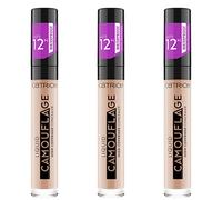 Catrice Liquid Camouflage N° 007 - Lot de 3 correcteurs de teint haute couvrance - Pour peaux sèches et à imperfections - Pour peaux mixtes - Végétalien - Sans huile - Imperméable, sans alcool - 3 x 5