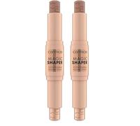 Catrice | Magic Shaper Contour & Glow Stick | Contour mat 2 en 1 et surligneur scintillant | Maquillage façonnant et éclaircissant le visage | Végétalien et sans cruauté envers les animaux | Sans