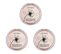 Catrice More Than Glow Highlighter, n° 020 Supreme Rose Beam, rose, intense, métallique, scintillant, vegan, sans microplastiques, sans nanoparticules, lot de 3 (3 x 5,9 g)