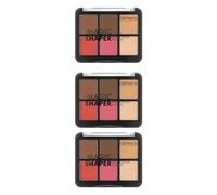 Catrice Palette de crèmes pour le visageMagic Shaper, palette de fards à joues, n° 010, multicolore, 6 couleurs, définissant,sans parfum, sans alcool, sans parabènes, lot de 3 (3 x 6 g)