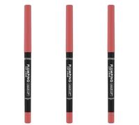 Catrice Plumping Lot de 3 crayons à lèvres N°200 Rose hydratant longue durée Effet mat Végétalien Imperméable Sans huile Sans alcool 3 x 0,35 g