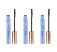 Catrice Pure Volume Mascara Waterproof - N° 010 Black Waterproof - Noir - Volume - Avec huiles - Résistant aux taches - Naturel - Imperméable - Végétalien - Sans parfum - Lot de 3 (3 x 10 ml)