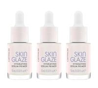 Catrice Skin Glaze Lot de 3 sérums hydratants pour le visage - Résultat immédiat - Éclat - Végétalien - Sans huile - Sans parfum - Sans alcool - 3 x 15 ml