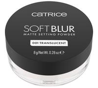 Catrice Soft Blur Matte Setting Powder 001 Translucent, fini mat, poudre respirante, longue tenue, pour fixer le maquillage, formule légère, 8g
