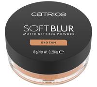 Catrice Soft Blur Matte Setting Powder 040 Tan, fini mat, poudre respirante, longue tenue, pour fixer le maquillage, formule légère, 8g