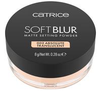 Catrice Soft Blur Matte Setting Powder poudre fixatrice, longue durée, matifiant, resserrement des pores, naturel, translucide (8g)