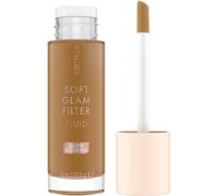 CATRICE Soft Glam Filter Fluid 080 Tan - Deep - Fluide teinté pour le visage, couvrance légère - Texture crémeuse et ultra-légère - À la vitamine E et au squalane - Maquillage vegan - 30 ml