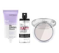 Catrice Teint PrimerThe Matte Face Pro Set All Matt Plus Shine Control Powder 001 Universal 10 g + The Mattifier Oil-Control Primer 30 ml + Oil-Control Matt Fixing Spray 50 ml 1 Stk.